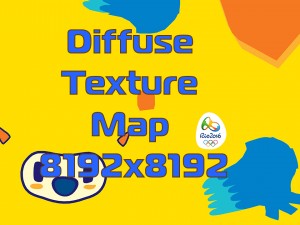 vinicius olympic games mascot 2016 Modello 3D