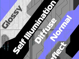 Mega pack costruttore di pannelli per astronavi Modello 3D