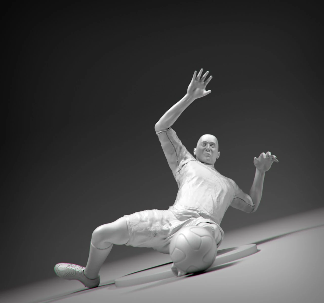 soccerer sledge strike stl 3D Print Model .c4d .max .obj .3ds .fbx .stl .blend 