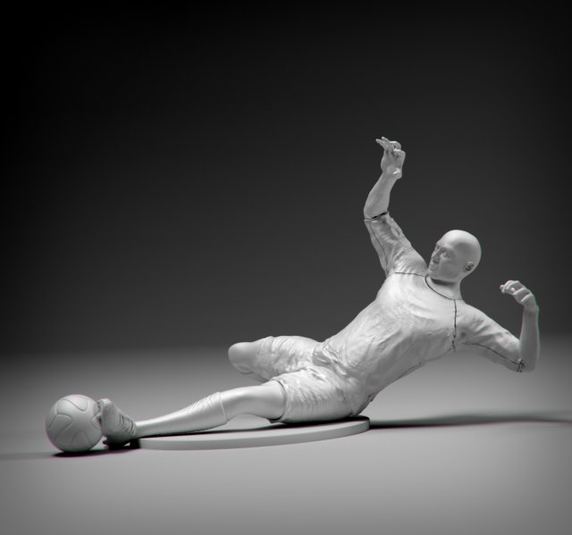 Download soccerer sledge strike stl 3D Model