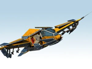 caccia spaziale Modello 3D