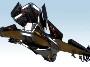 caccia spaziale Modello 3D