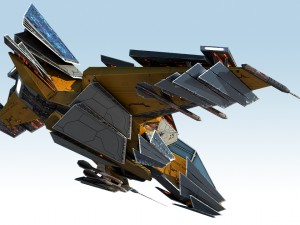 space jet fighter 3D 모델