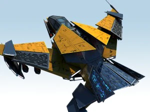 caccia spaziale Modello 3D