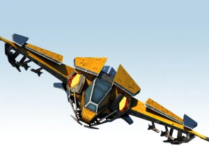 caccia spaziale Modello 3D