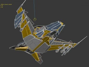 caccia spaziale Modello 3D