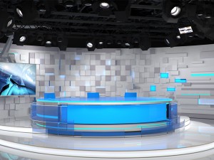 virtual tv studio 02 Model 3D