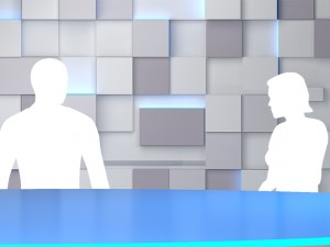 virtual tv studio 02 Model 3D