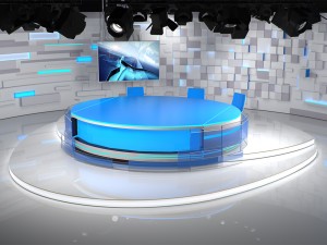 virtual tv studio 02 Model 3D