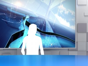 virtual tv studio 02 Model 3D