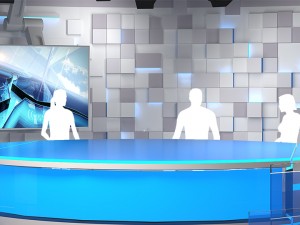 virtual tv studio 02 Model 3D