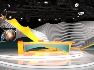 wirtualne studio telewizyjne 03 Model 3D