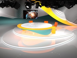 virtual tv studio 03 Modello 3D