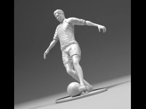 サッカー選手のフットストライク 02 3Dプリントモデル