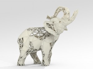 elephant lattice stl 3d print model 3D Print Model