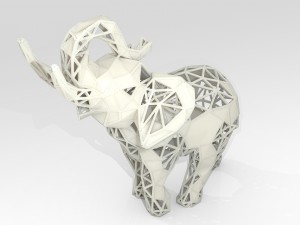 elephant lattice stl 3d print model Modèles 3D en vedette