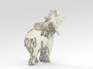 elephant lattice stl 3d print model Modèles 3D en vedette