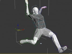 footballer edged rigged 3D Модель