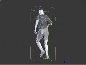 footballer edged rigged 3D Модель