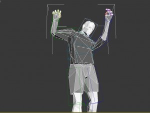 footballer edged rigged 3D Модель