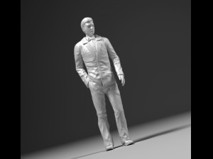 man in suit stl 3D Print Model