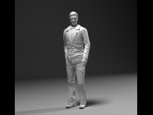man in suit stl 3D Print Model