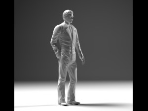 man in suit stl 3D Print Model