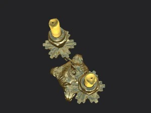 कैंडलस्टिक पीबीआर 3D मॉडल