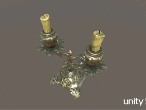 कैंडलस्टिक पीबीआर 3D मॉडल