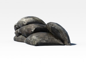 bags barricade pbr Modello 3D