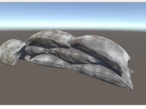bags barricade pbr Modello 3D