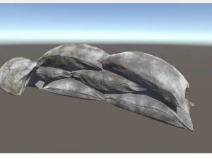 sacos barricada pbr Modelo 3D