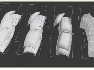 sacos barricada pbr Modelo 3D