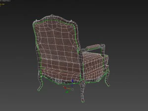 classic chair pbr 3D Model