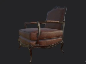 classic chair pbr 3D Model