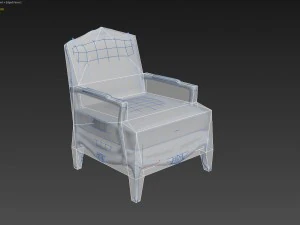 classic chair pbr 3D Model