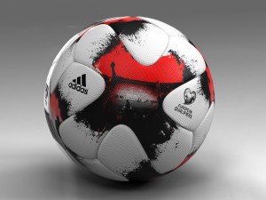 2018 european qualifiers world cup official match ball 3D Model