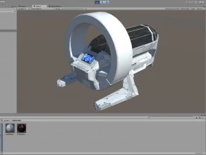 bot m&eacute;dico de fic&ccedil;&atilde;o cient&iacute;fica pbr lowpoly Modelo 3D