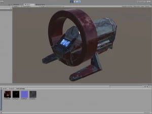 bot m&eacute;dico de fic&ccedil;&atilde;o cient&iacute;fica pbr lowpoly Modelo 3D
