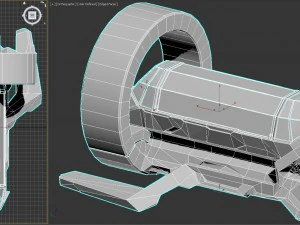 bot m&eacute;dico de fic&ccedil;&atilde;o cient&iacute;fica pbr lowpoly Modelo 3D