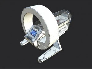 bot m&eacute;dico de fic&ccedil;&atilde;o cient&iacute;fica pbr lowpoly Modelo 3D