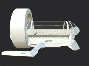 bot m&eacute;dico de fic&ccedil;&atilde;o cient&iacute;fica pbr lowpoly Modelo 3D
