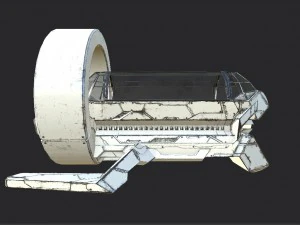 bot m&eacute;dico de fic&ccedil;&atilde;o cient&iacute;fica pbr lowpoly Modelo 3D