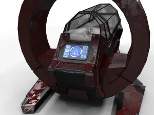 bot m&eacute;dico de fic&ccedil;&atilde;o cient&iacute;fica pbr lowpoly Modelo 3D
