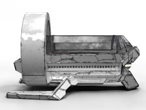 sci fi medic bot pbr lowpoly 3D 模型