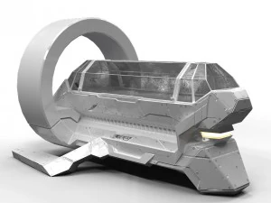 bot m&eacute;dico de fic&ccedil;&atilde;o cient&iacute;fica pbr lowpoly Modelo 3D