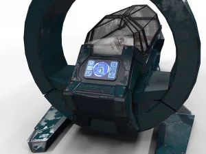 bot m&eacute;dico de fic&ccedil;&atilde;o cient&iacute;fica pbr lowpoly Modelo 3D