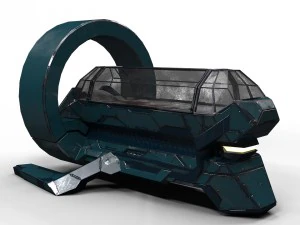 bot m&eacute;dico de fic&ccedil;&atilde;o cient&iacute;fica pbr lowpoly Modelo 3D