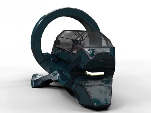 bot m&eacute;dico de fic&ccedil;&atilde;o cient&iacute;fica pbr lowpoly Modelo 3D