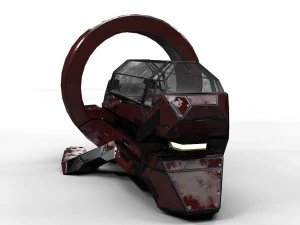 bot m&eacute;dico de fic&ccedil;&atilde;o cient&iacute;fica pbr lowpoly Modelo 3D